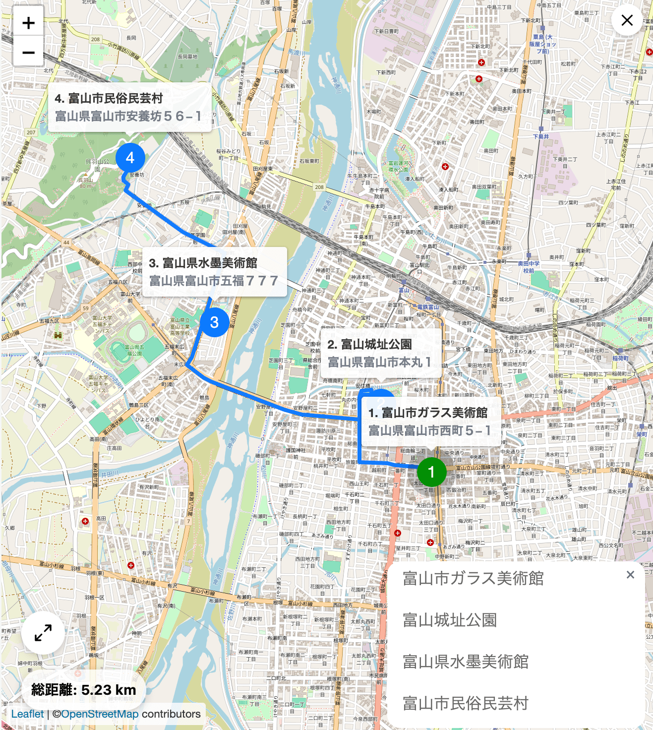 Plan Creation Map Interface